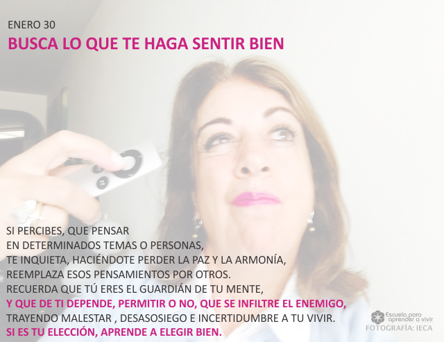 Busca lo que te haga sentir bien